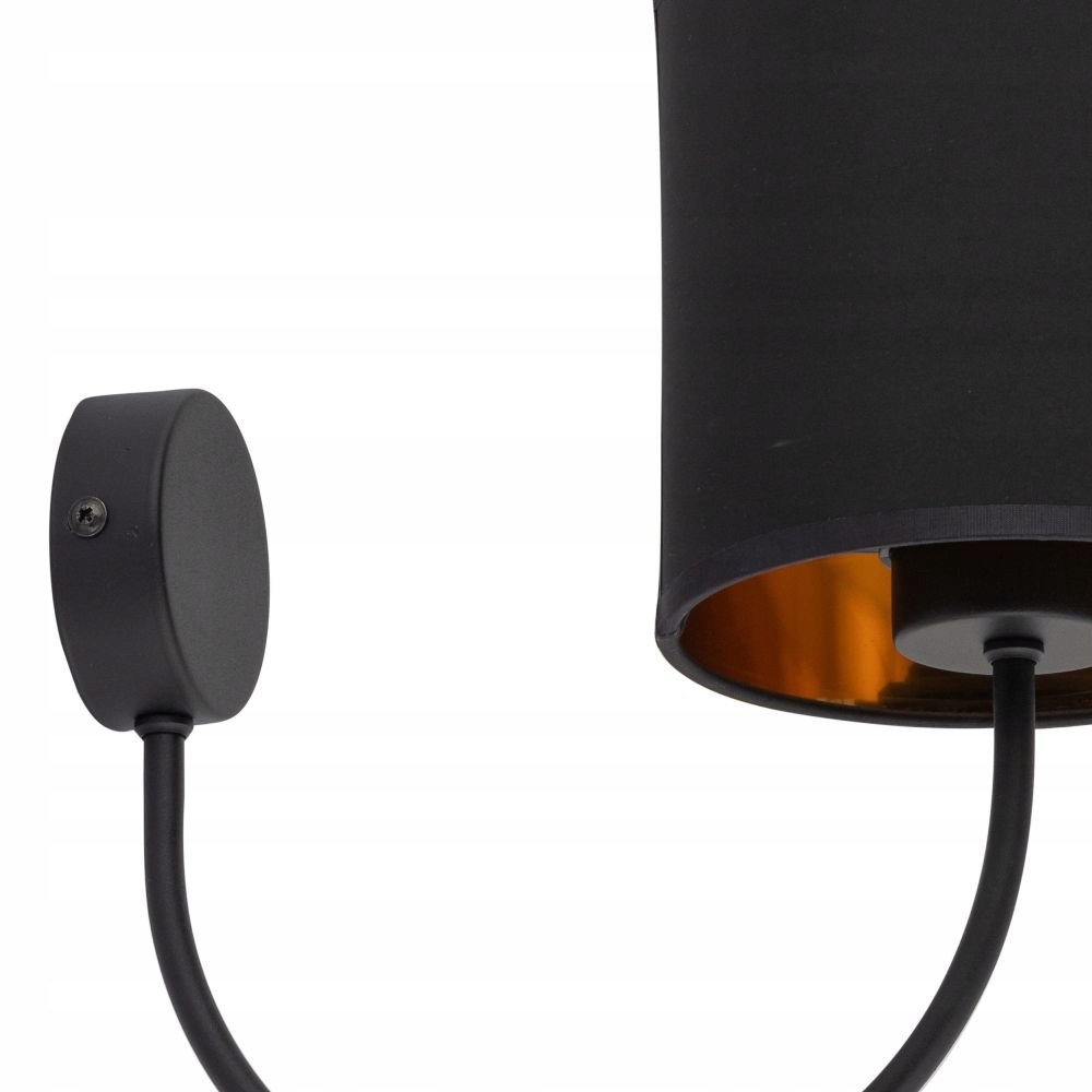 KINKIET TORENS CZARNY ZŁOTY TK LIGHTING DO SALONU I JADALNI