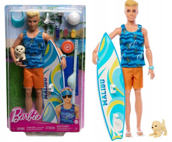 Lalka Barbie SURFER KEN