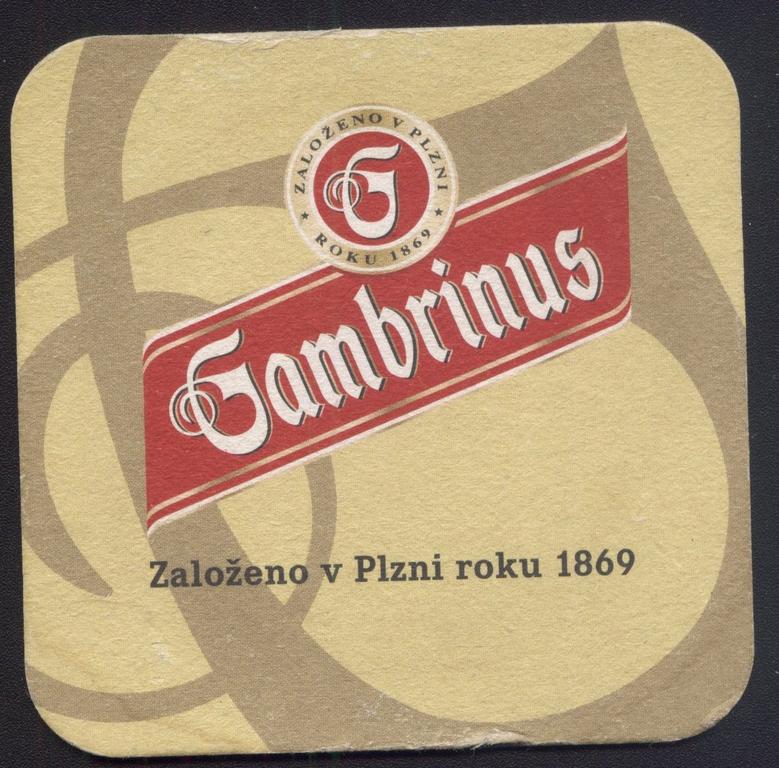 Podstawka czeska - Gambrinus (ciut stuknięta)