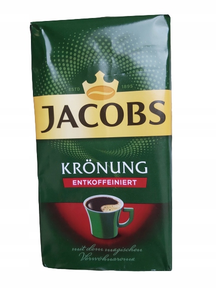 Jacobs Kronung mielona kawa bezkofeinowa 500g DE