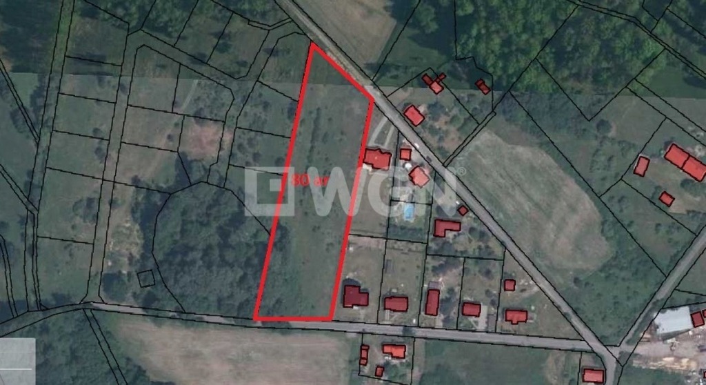 Działka, Gorzelin, Lubin (gm.), 1000 m²