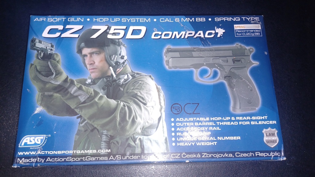 Pistolet ASG CZ 75D Compact Sprężynowy