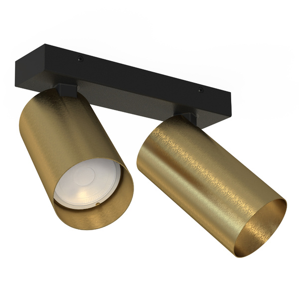 Lampa natynkowa sufitowa MONO II BRASS 10W GU10 | mosiądz