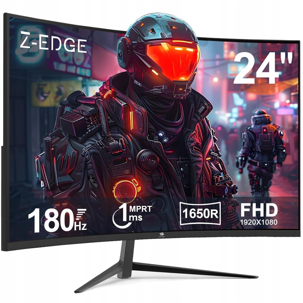 ZAKRZYWIONY MONITOR DO GIER Z-EDGE 24 ZOLL, 180 HZ 1 MS
