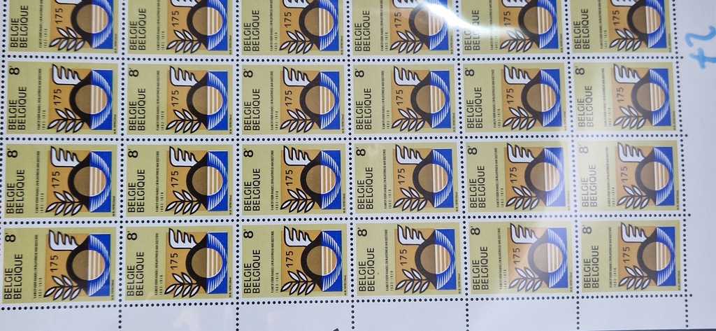 #27 ARKUSZ BELGIA CZYSTY