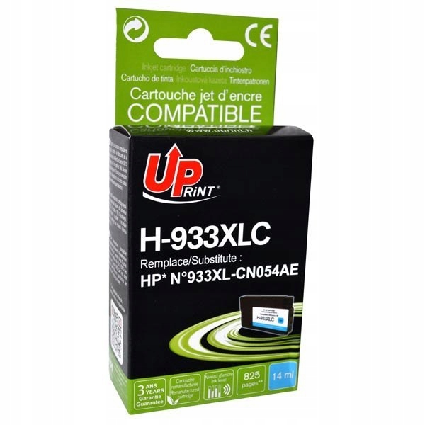 UPrint kompatybilny ink / tusz z CN054AE, HP 933XL, H-933XL-C, cyan, 825s,