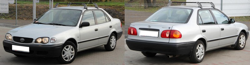 HAK TOYOTA COROLLA E11 5+4 DRZWI LIFTBACK+SEDAN