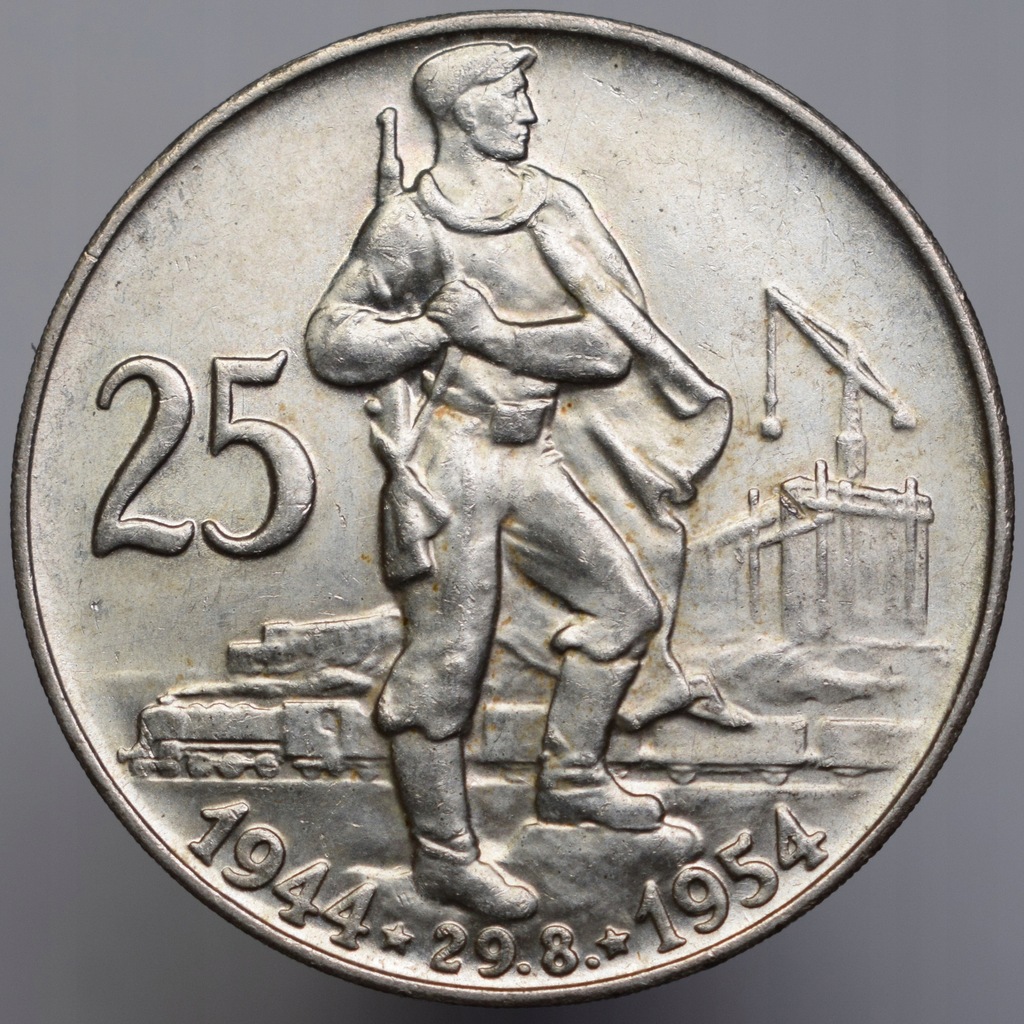 1954 Czechosłowacja Słowackie Powstanie 25 koron