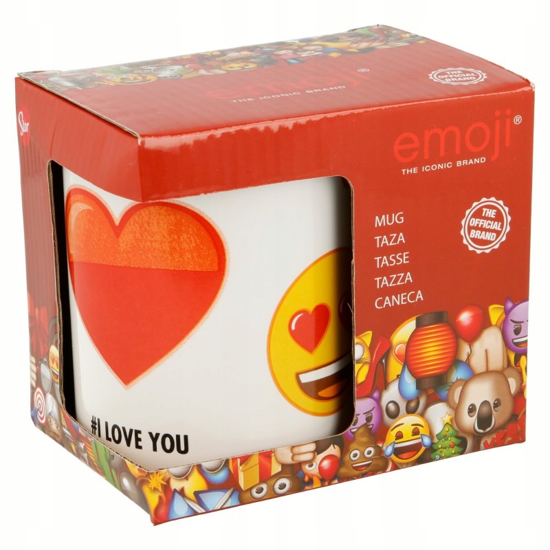 Emoji Kubek ceramiczny w pudełku prezentowym 325ml