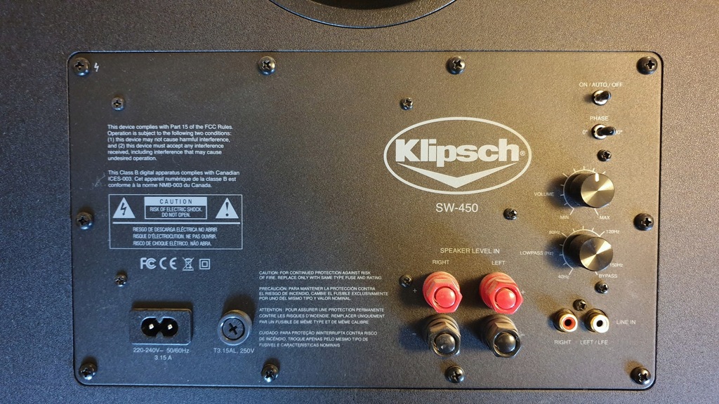Купить Сабвуфер Klipsch SW450 — 200 Вт/450 Вт — как НОВЫЙ отзывы