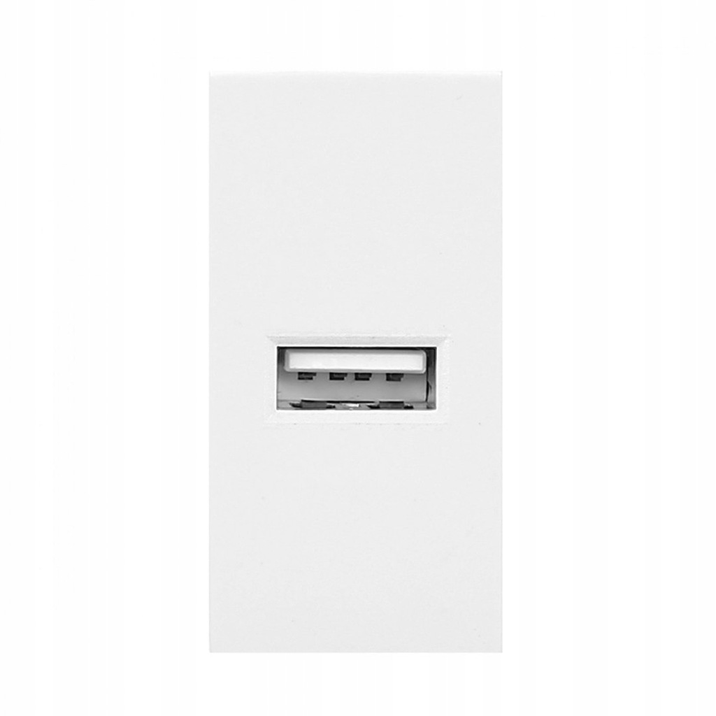 NOEN USB, port modułowy 22,5x45mm z ładowarką USB,