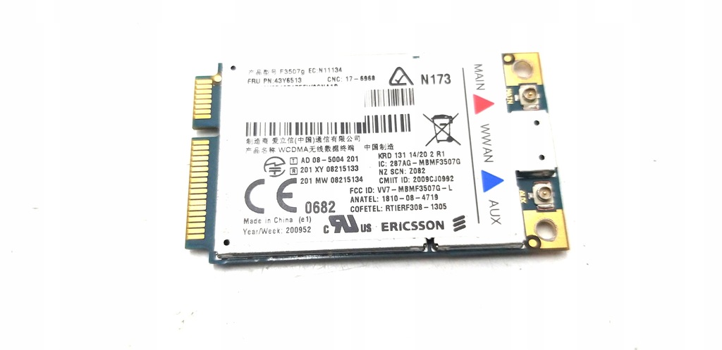 Modem WWAN ERICSSON F3507G NOSIMLOCK DO LENOVO