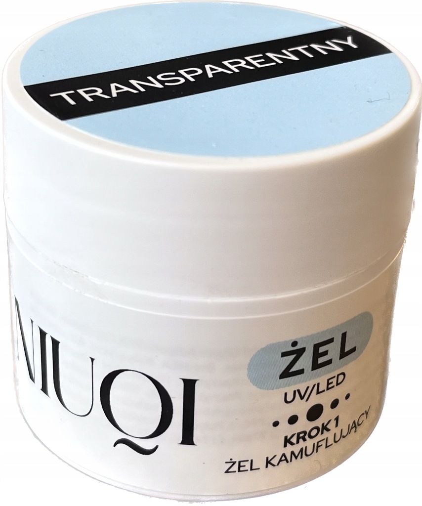 NIUQI ŻEL KAMUFLUJĄCY TRANSPARENTNY UV/LED 12 ml