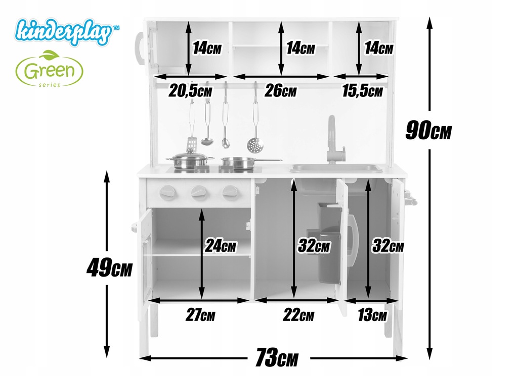 Купить KINDERPLAY БОЛЬШАЯ ДЕРЕВЯННАЯ КУХНЯ ДЛЯ ДЕТЕЙ + LED: отзывы, фото, характеристики в интерне-магазине Aredi.ru