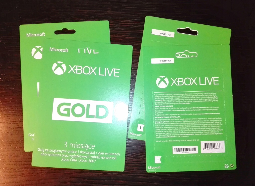 XBOX LIVE GOLD 3 MIESIĄCE KLUCZ-KLUCZ NOWY