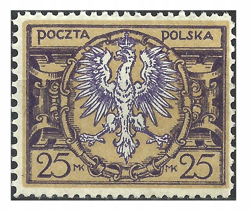 1921 Polska Fi.135 I * DUŻY ORZEŁ gwar. PZF