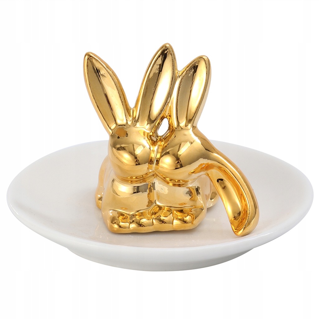 Rabbit Design Ring Display Rack Bunny Shaped Jewel