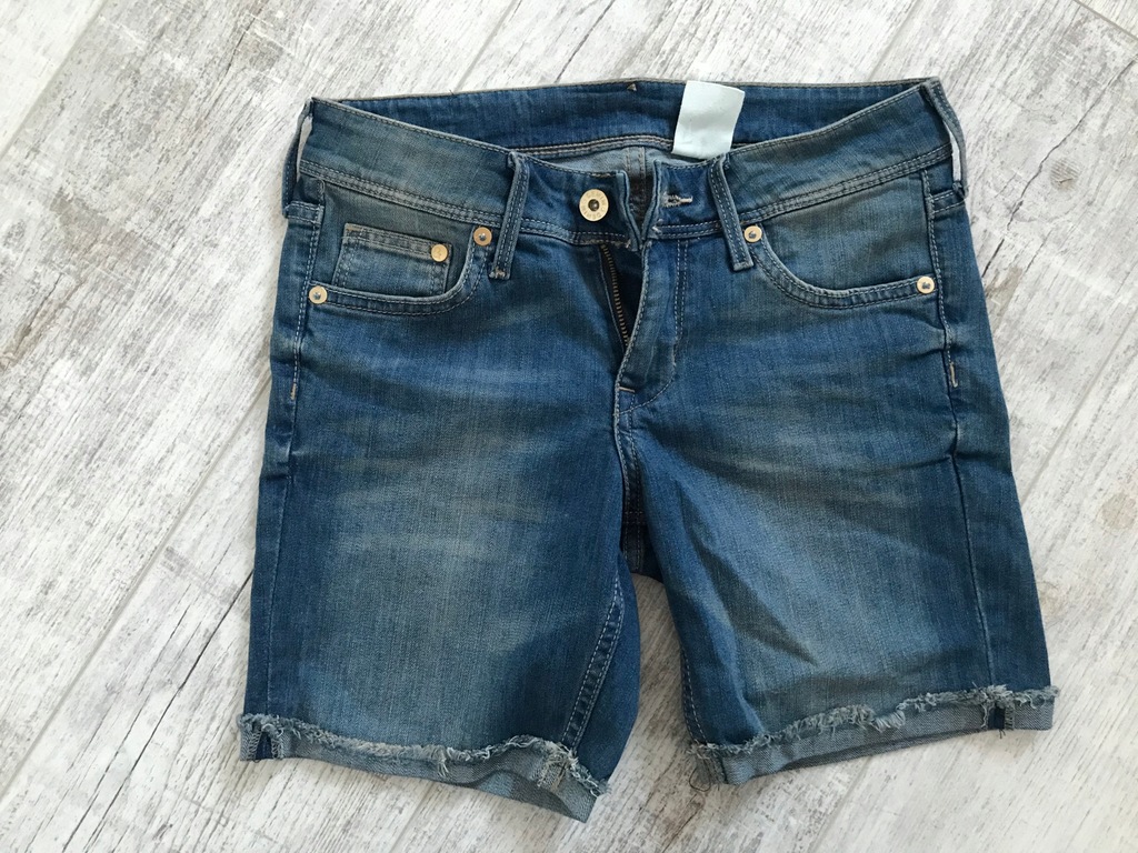 H&M___STRETCH spodenki jeans szorty___36 S