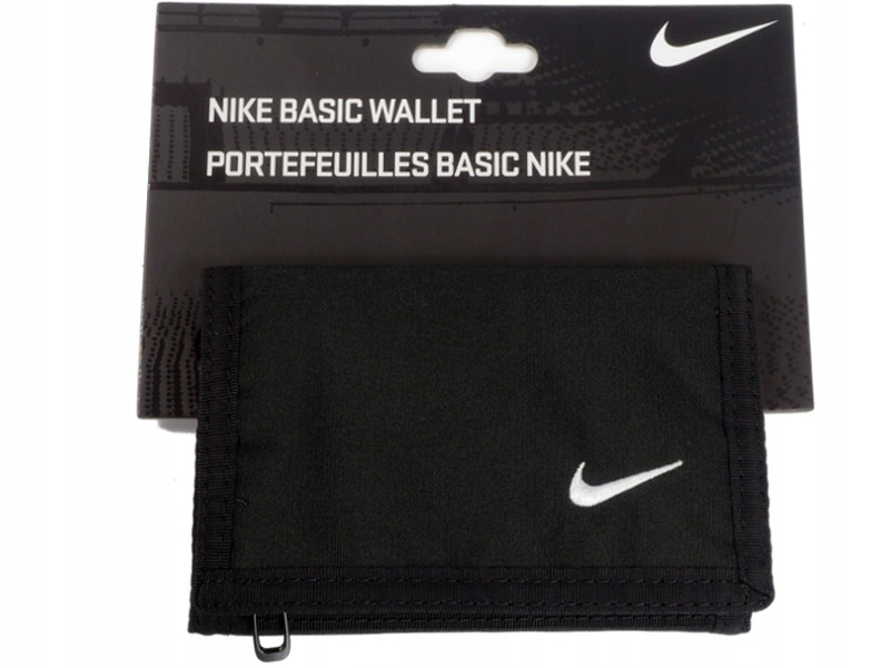 Portfel NIKE Basic Czarny Sportowy Młodzieżowy