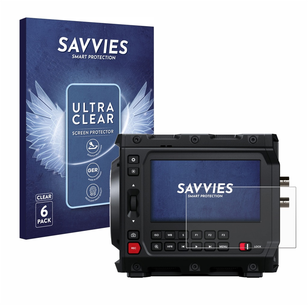 6x Savvies Screen Protector for Blackmagic Design Pyxis 6K