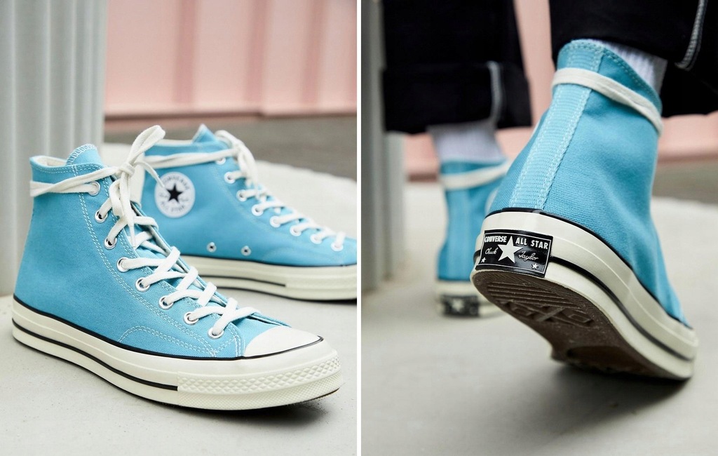 S006B12 Converse TRAMPKI NIEBIESKIE ALL STAR 39.5