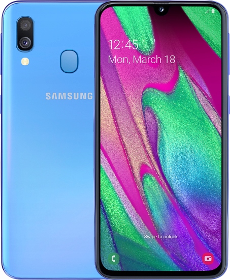 Купить SAMSUNG GALAXY A40 A405 4/64 ГБ ДВЕ SIM-картЫ, ЧЕРНЫЙ: отзывы, фото, характеристики в интерне-магазине Aredi.ru