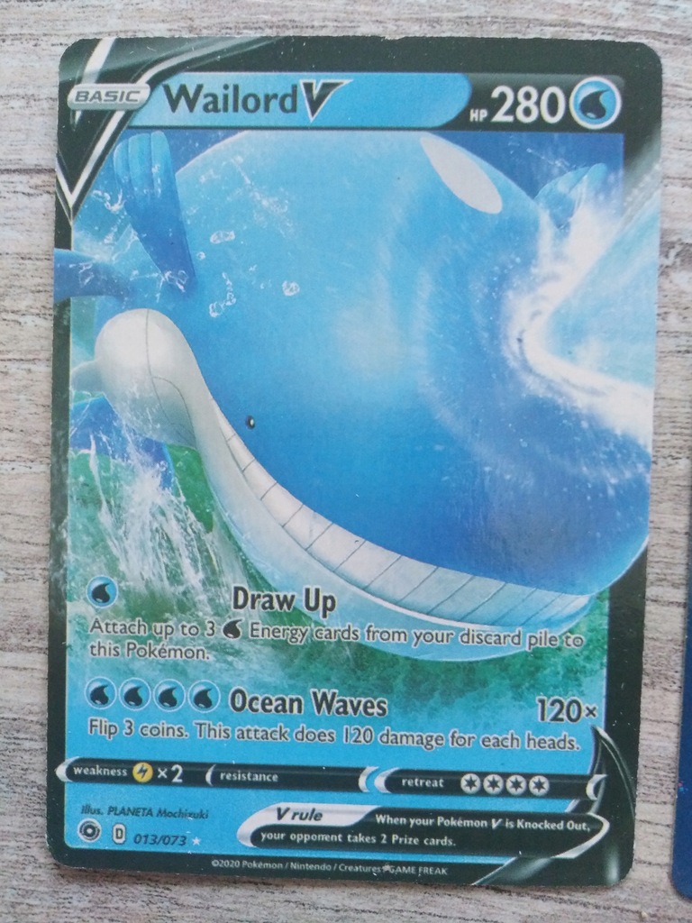 Karta Pokemon WAILORD 11792293364 oficjalne archiwum Allegro