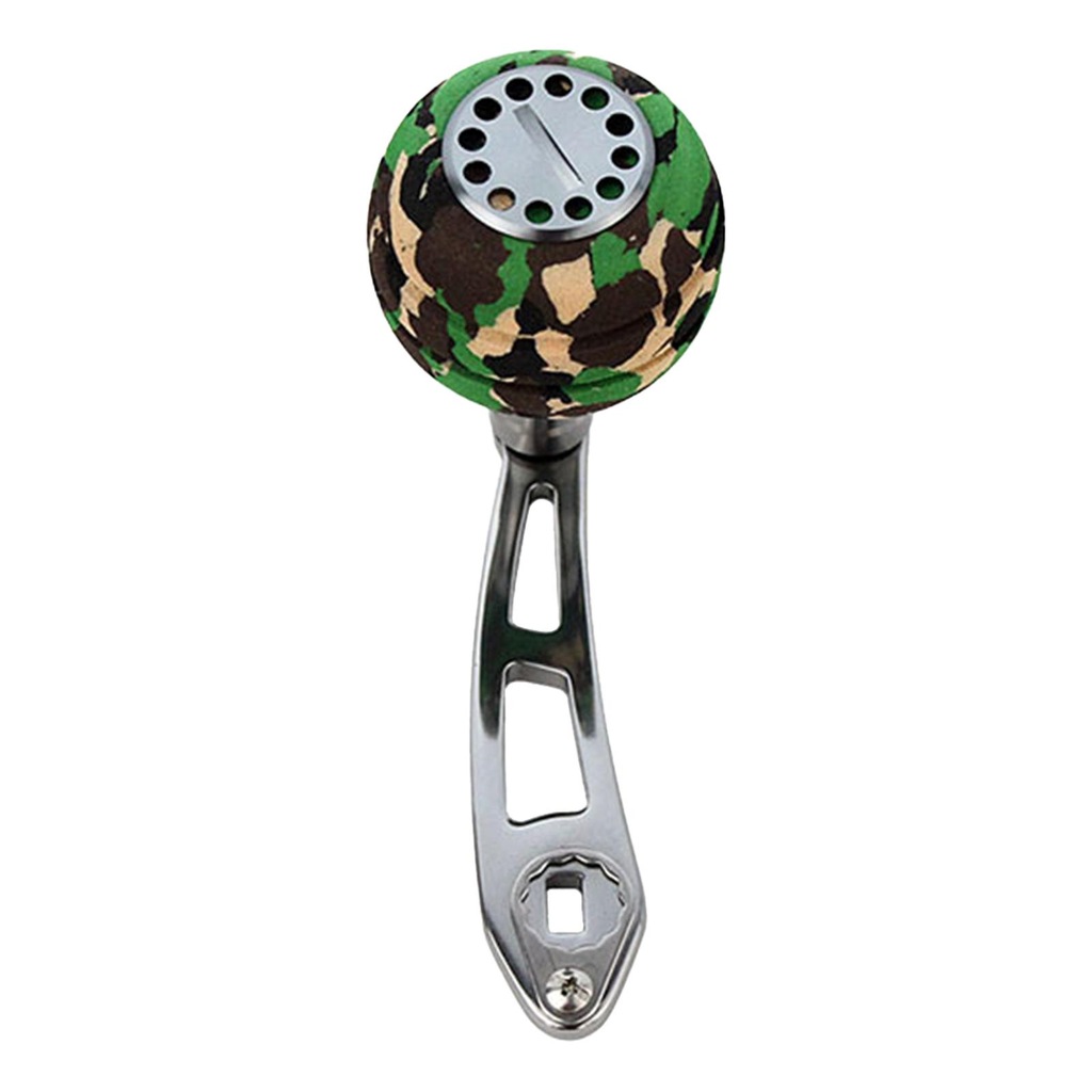 Fishing Reel Handle Stable Fishing Tackle Easy to Install Green