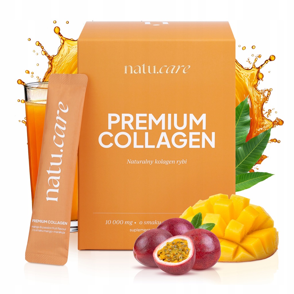 Natu.Care Kolagen Premium 10 000 Mg Dla Sportowców Mango-Marakuja