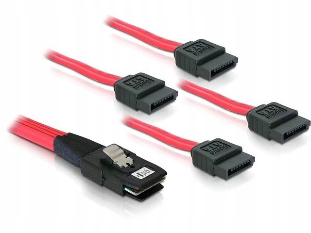 KABEL SAS MINI SFF-8087 36 PIN(M)->4X SATA 7 PI