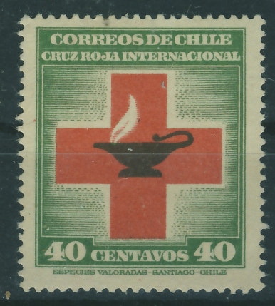 Chile 40 centavos - Czerwony Krzyż