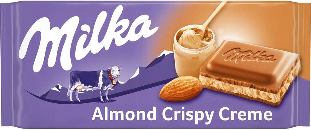 Купить Молочный шоколад Milka Almond Crispy Creme 90 г: отзывы, фото, характеристики в интерне-магазине Aredi.ru