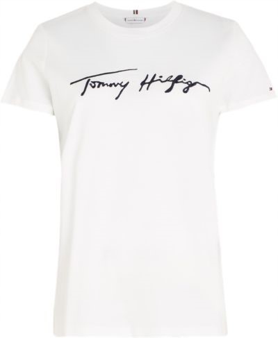 T-Shirt damski Tommy Hilfiger z okrągłym dekoltem r. M