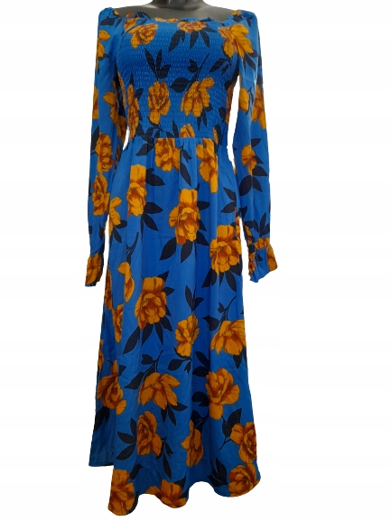NA2 Sukienka niebieska w kwiaty NEXT r.38 nowa
