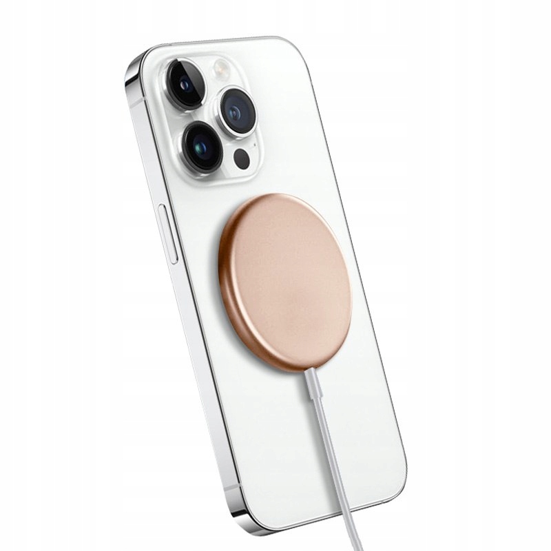 Crong MagSpot Wireless Charger - Aluminiowa ładowarka indukcyjna MagSafe 15