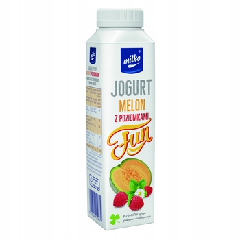 Jogurt Milko 0,33L fun melon z poziomkami