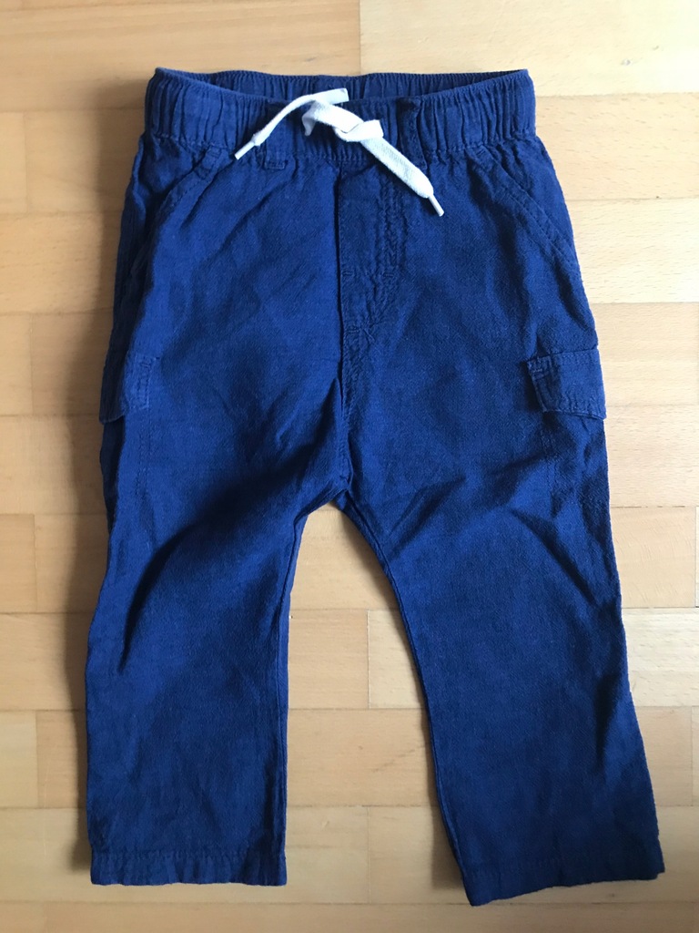 Lnianie spodnie H&M roz 92 lato chłopiec
