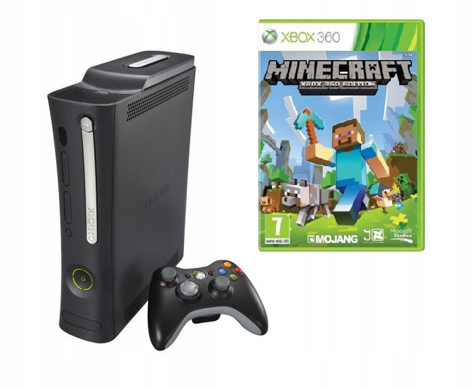 Microsoft Xbox 360 120 GB czarny Minecraft
