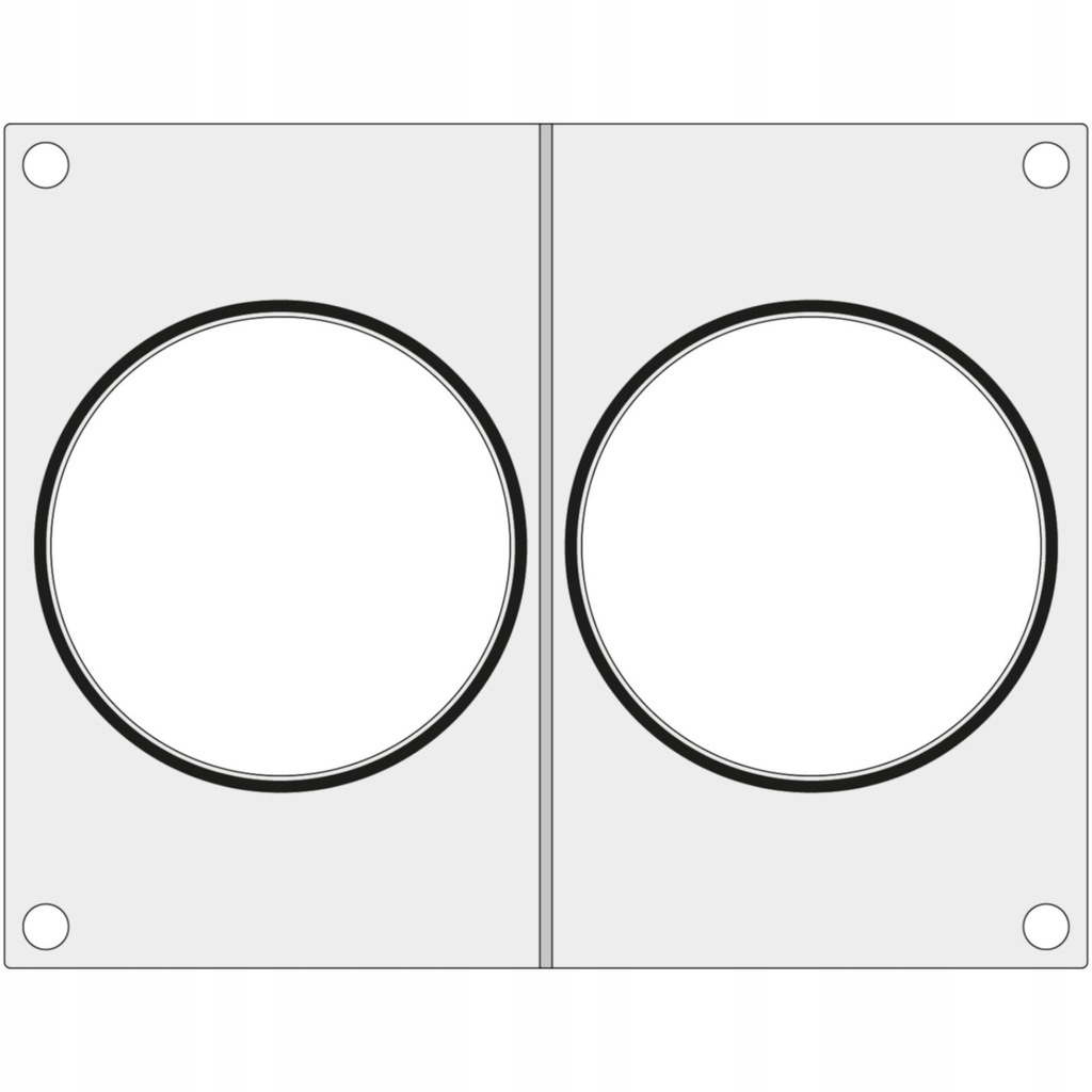 Matryca forma do zgrzewarki Duni DF10 na dwa pojem