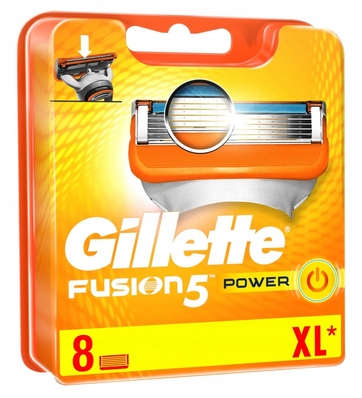 Gillette Fusion Power 8 szt Wkłady do maszynki DE