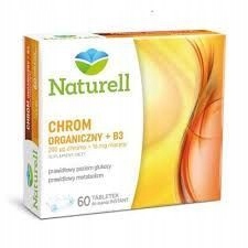 Chrom Organiczny +B3, 60 tabletek do ssania NATURE