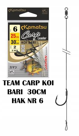 Kamatsu Team Carp Koi Bari BLNO 25cm 25lbs hak #6