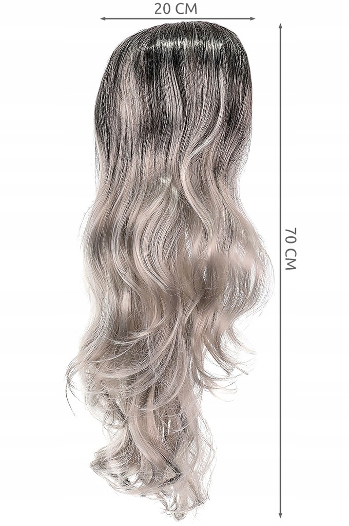 Купить Длинные вьющиеся волосы Серый блондин Парик с эффектом омбре 70см: отзывы, фото, характеристики в интерне-магазине Aredi.ru