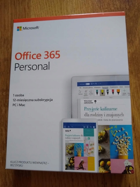 Microsoft Office 365 Personal PC MAC Box + Gratis!