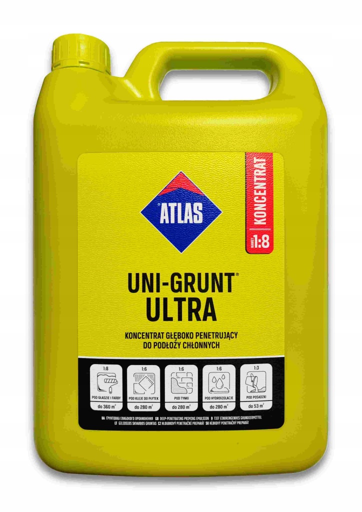 ATLAS UNI-GRUNT ULTRA grunt głęboko penetrujący 4kg