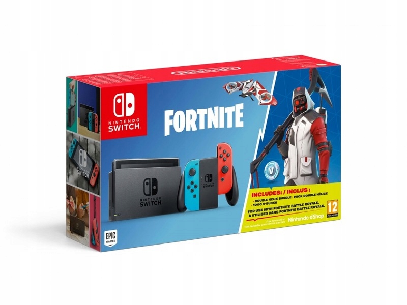 NINTENDO Switch + Joy-Con + Dodatki do Fortnite - 7656879648