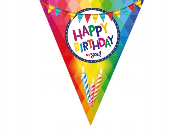 Śmieszne moda Flaga girlanda Urodziny 5m