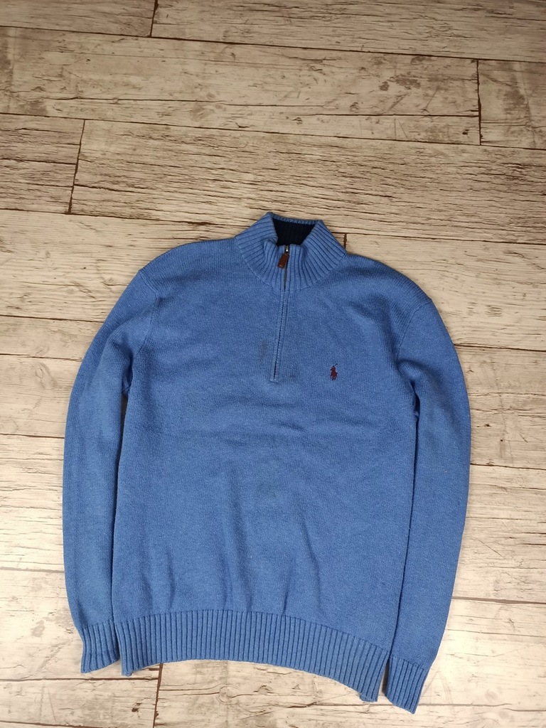 POLO BY RALPH LAUREN BAWEŁNIANY SWETER 1/4ZIP_L_