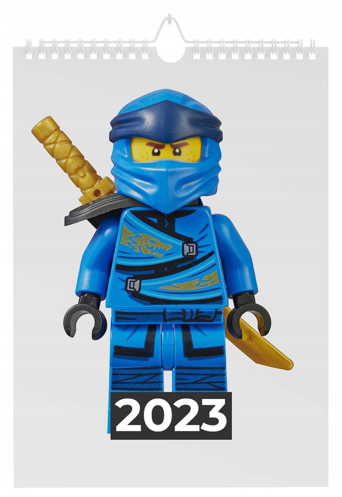 Kalendarz LEGO NINJAGO 2023 ścienny 13 stron A4