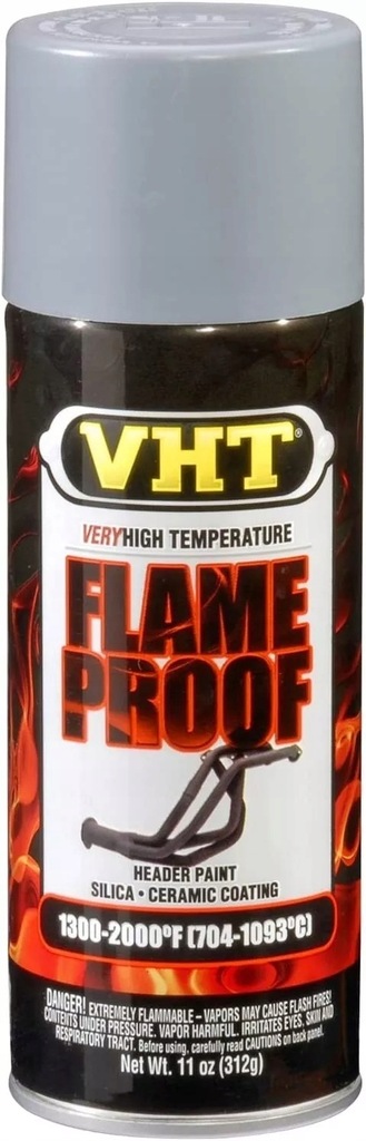 Lakier żaroodporny VHT SP104 Matowy Szary do wydechów 1093°C 400ml, Harley